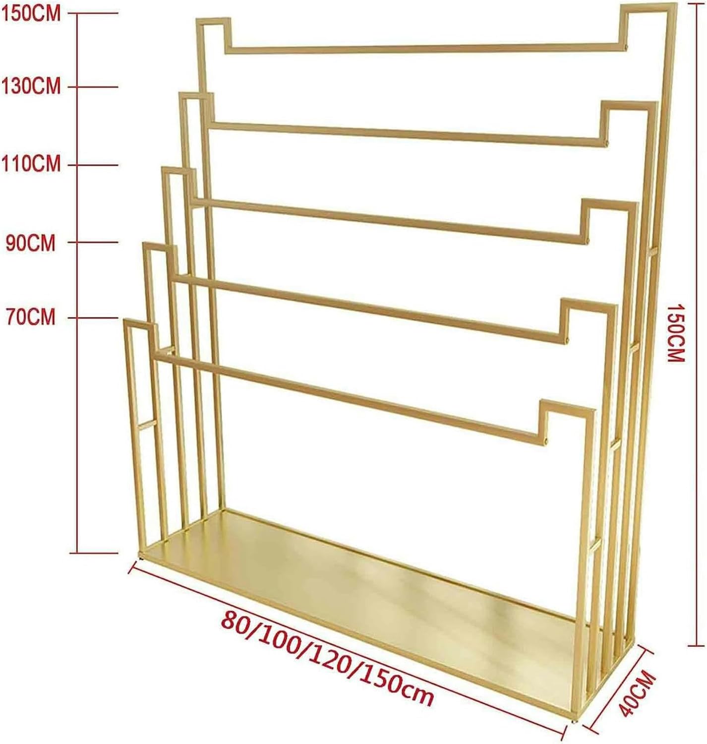 床置きスカーフディスプレイスタンド、金属自立スカーフホルダー